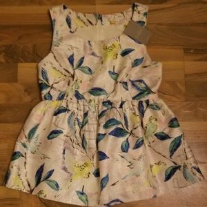 FLORAL DUST PINK TOP